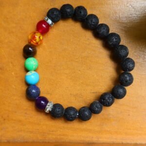 7 Chakra lawa beads bracelets