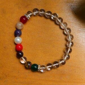 NAVRATAN BRACELETS WITH CRYSTAL{SPHATIK} BEADS