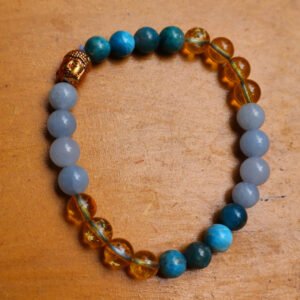 Weight Loss Bracelet Citrine Angelite Apatite