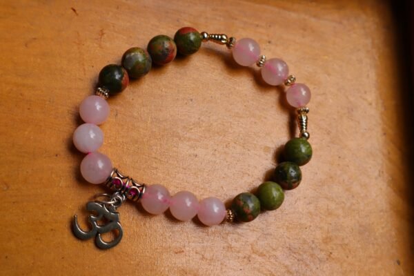 Unakite Rose Bracelet Harmony Duo For New Moms & Moms To Be