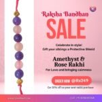 Amethyst & Rose Rakhi