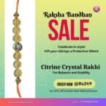 Citrine Crystal Rakhi