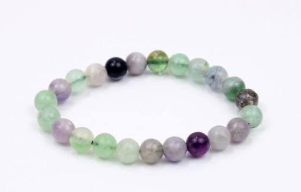 natural fluorite stone bracelet healing crystal bracelet reiki charged bracelet fluorite beads chakra healing bracelet