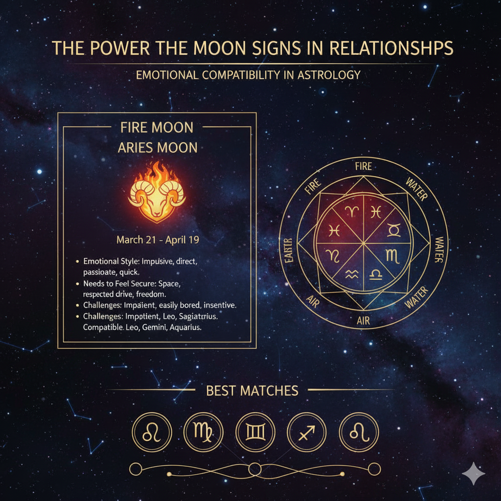 The Power of Moon Signs in Relationships | Emotional Compatibility in Astrology
