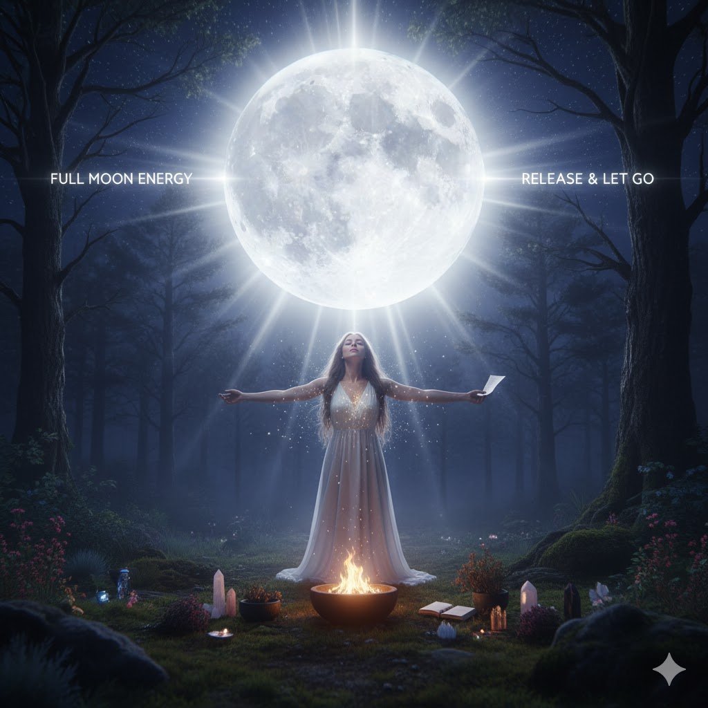 full moon astrology, full moon healing, emotional release astrology, lunar energy, moon rituals, full moon meditation, letting go astrology