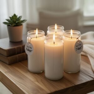 7-Day Prayer Candle – Long-Burn Spiritual Healing Candle