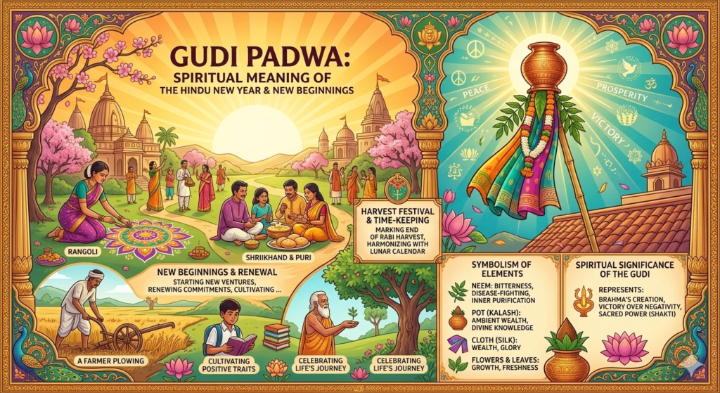 gudi padwa meaning, hindu new year festival, gudi padwa rituals, prosperity rituals