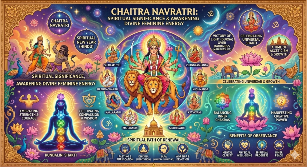 chaitra navratri significance, goddess durga worship, navratri spiritual meaning, divine feminine energy