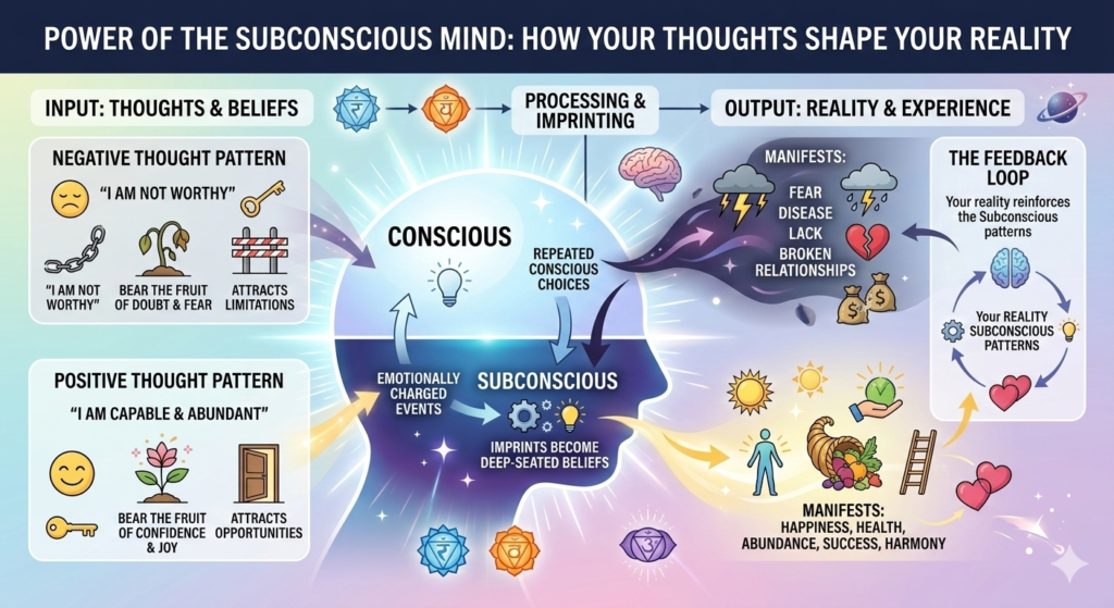 subconscious mind power, mind programming, manifestation mindset, law of attraction techniques