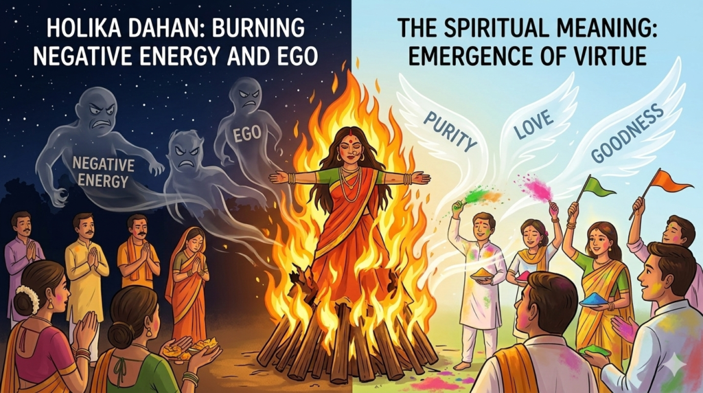 Holika Dahan Spiritual Meaning: Burning Negative Energy and Ego