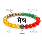 Aries Zodiac Healing Bracelet – Crystal Energy Bracelet