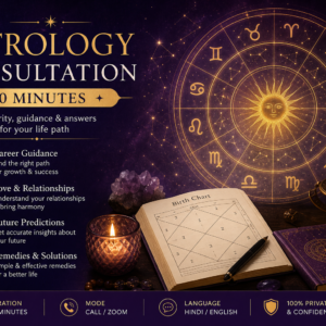 Get a personalized 30-minute astrology consultation based on your birth details. Understand your career, relationships, and life path with expert guidance.